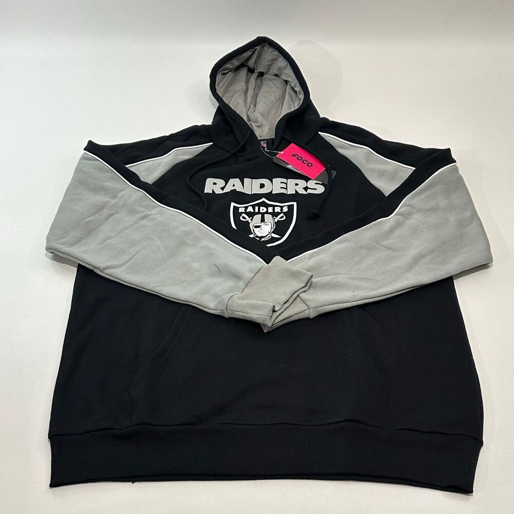 NFL Team Apparel Foco Men's Las Vegas Raiders Pullover Hoodie, Size XL